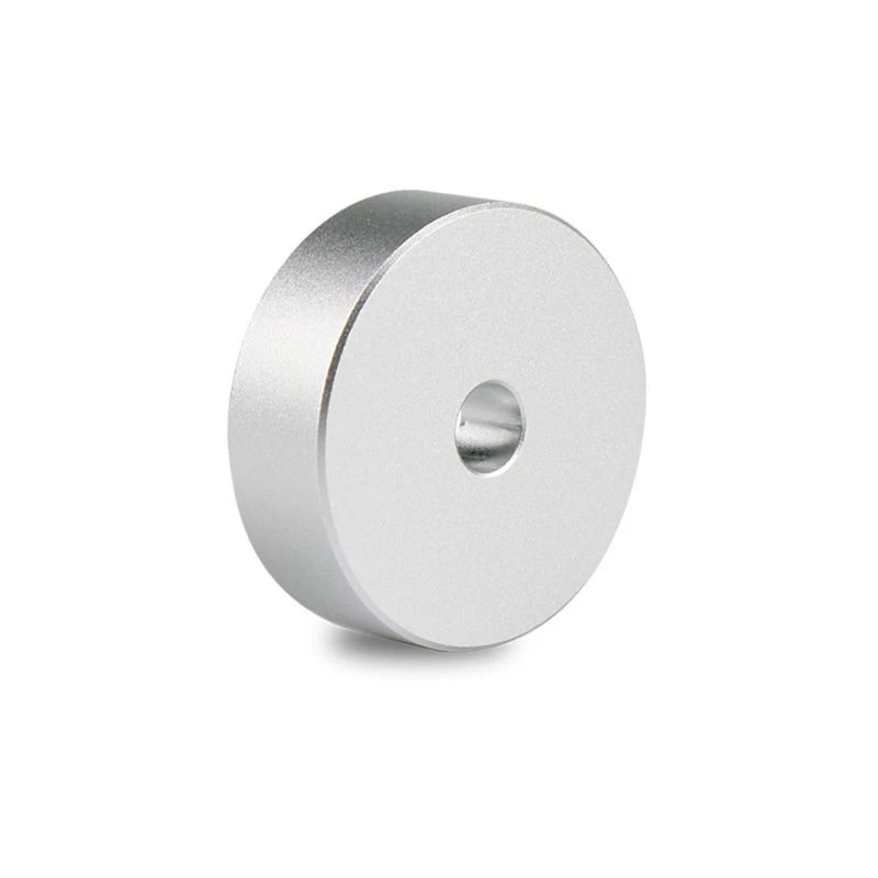 Record Turntable Adapter 45 RPM Aluminum Silver for 7 Vinyl Technics Record Turntable Adapter 45 RPM Aluminum Silver for 7 Vinyl Technics