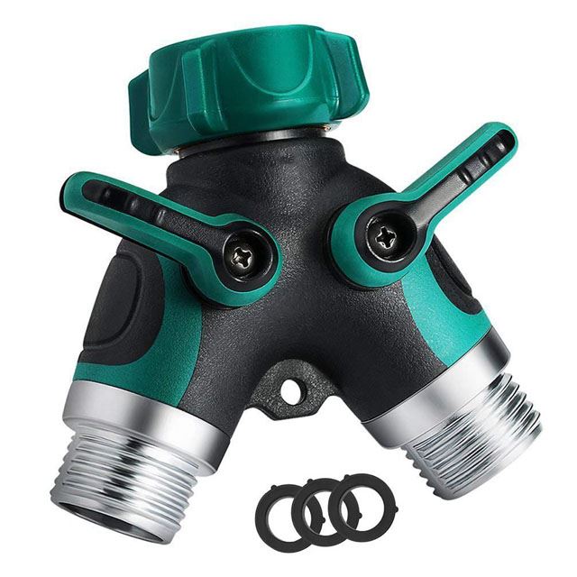 Brass Garden Hose Splitter Tap Connector Hose Connector